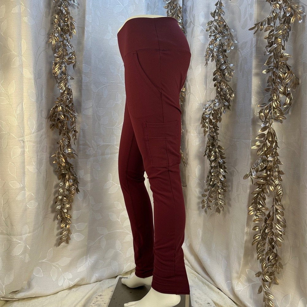 Spyder Burgundy Cargo Pocket Leggings Women's Size Small - Picture 4 of 13